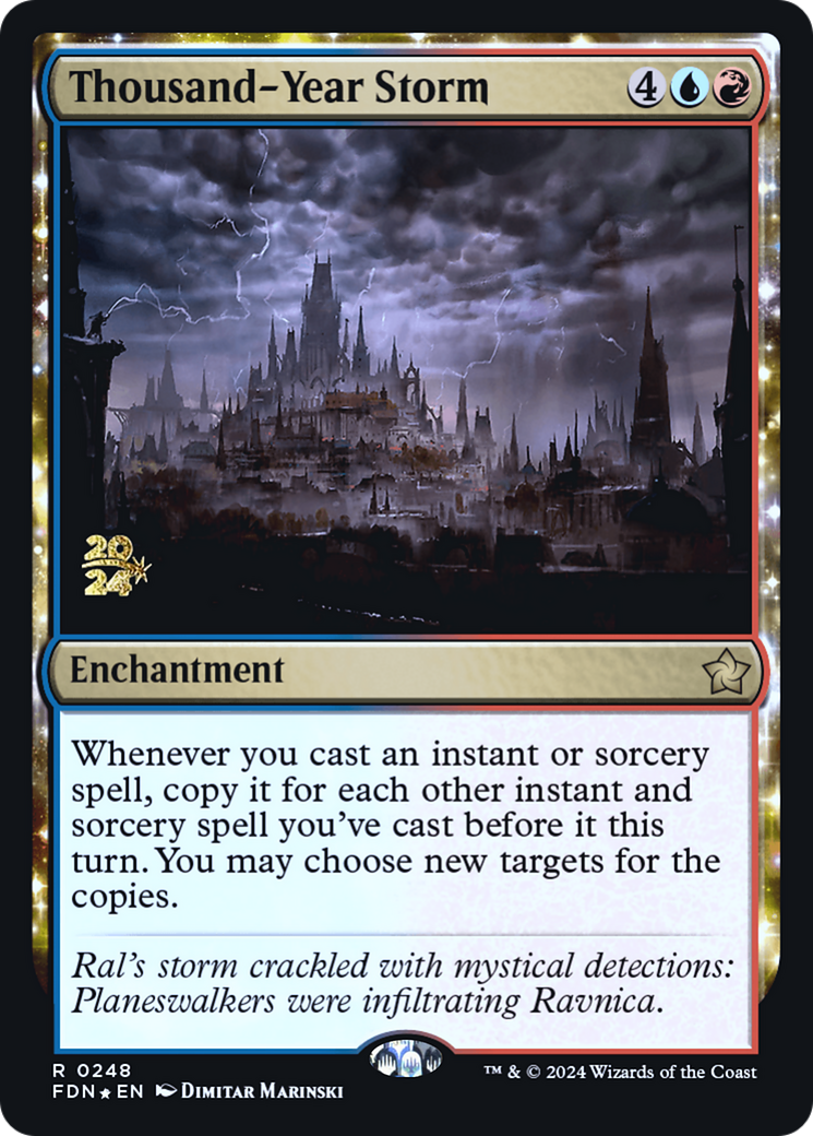 Image of Thousand-Year Storm (FDN) (PRE-248) - Foundations Promos: (enchantment) Foil