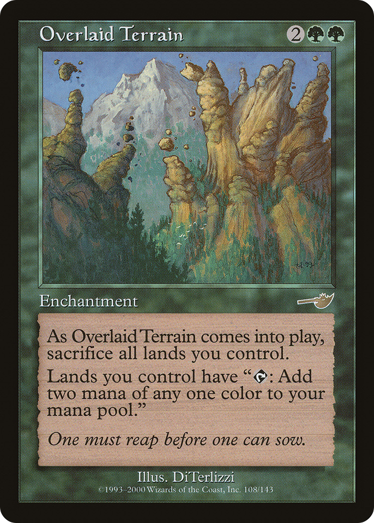 Image of Overlaid Terrain (NMS-108) - Nemesis Foil