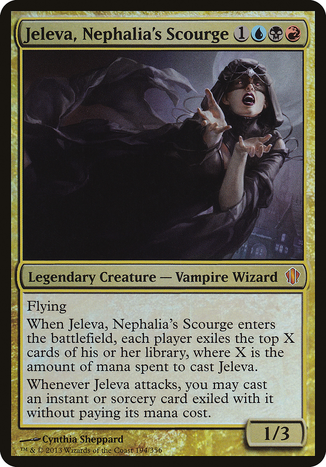 Image of Jeleva, Nephalia's Scourge (Commander 2013) (OVER-194) - Commander 2013 Oversized Foil
