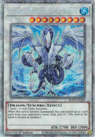 Image of Trishula, Dragon of the Ice Barrier (Starlight Rare) (BLVO-EN100) - Blazing Vortex 1st Edition