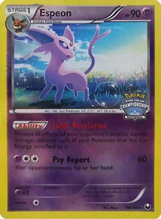 Image of Espeon 048/108  - Reverse Holofoil League & Championship Cards - Promo
