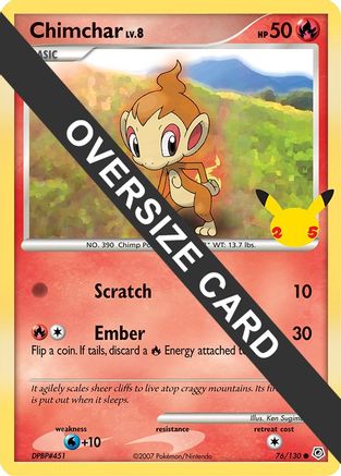 Image of Chimchar 076/130  First Partner Pack - Promo