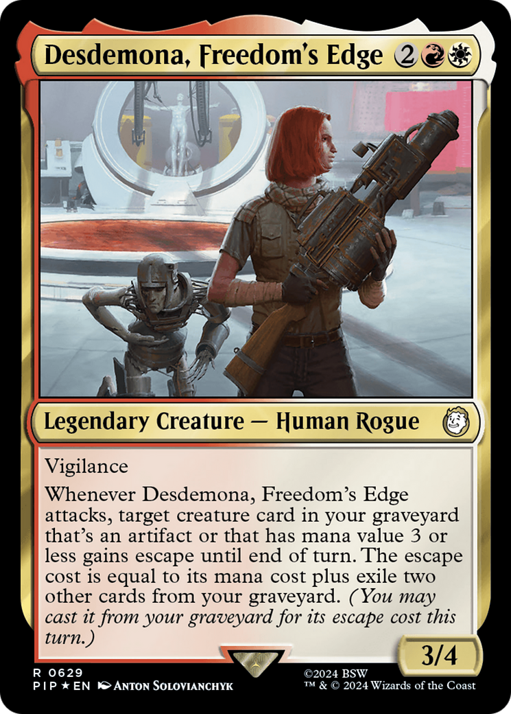 Image of Desdemona, Freedom's Edge (Surge Foil) (PIP-629) - Fallout Foil