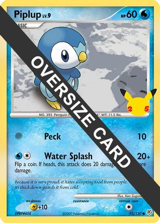 Image of Piplup 093  First Partner Pack - Promo