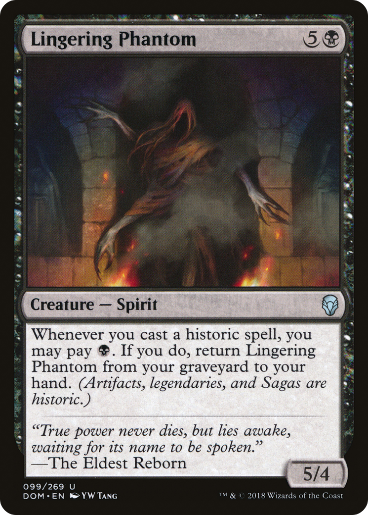 Image of Lingering Phantom (DOM-099) - Dominaria Foil