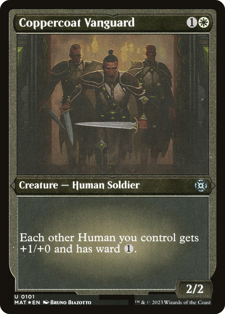 Image of Coppercoat Vanguard (MAT-101) - March of the Machine: The Aftermath Etched Foil