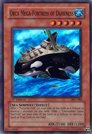 Image of Orca Mega-Fortress of Darkness (IOC-084) - Invasion of Chaos 1st Edition