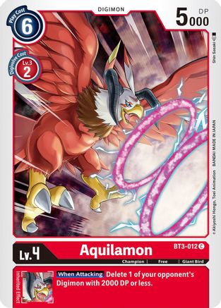 Image of Aquilamon (BT3-012) - Release Special Booster 1.5