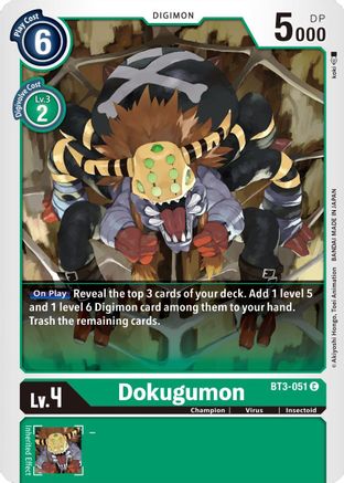 Image of Dokugumon (BT3-051) - Release Special Booster 1.5
