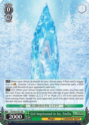 Image of Girl Imprisoned in Ice, Emilia (RZ/SE35-E01 RR) - Re:ZERO: The Frozen Bond