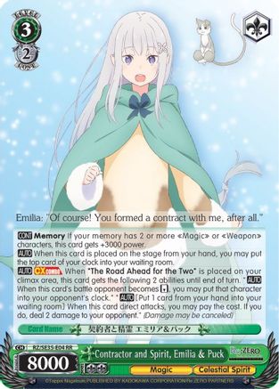 Image of Contractor and Spirit, Emilia & Puck (RZ/SE35-E04 RR) - Re:ZERO: The Frozen Bond