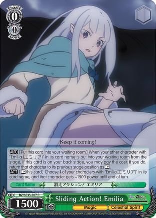 Image of Sliding Action! Emilia (RZ/SE35-E07 R) - Re:ZERO: The Frozen Bond