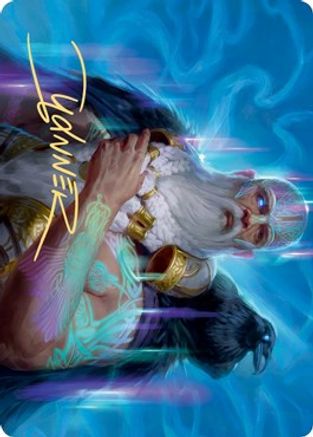 Image of Alrund, God of the Cosmos Art Card (Gold-Stamped Signature) (ASKHM-009) - Art Series: Kaldheim
