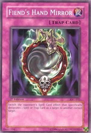 Image of Fiend's Hand Mirror (IOC-102) - Invasion of Chaos 1st Edition