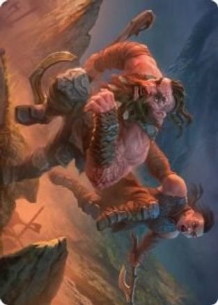 Image of Dwarven Reinforcements Art Card (ASKHM-033) - Art Series: Kaldheim