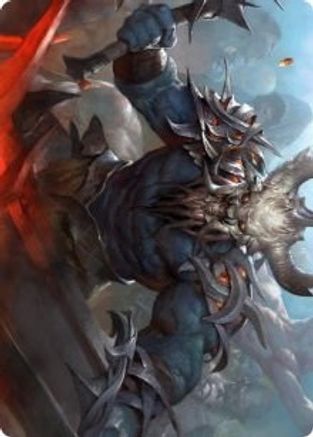 Image of Frenzied Raider Art Card (ASKHM-034) - Art Series: Kaldheim