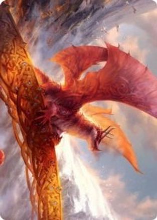 Image of Goldspan Dragon Art Card (ASKHM-035) - Art Series: Kaldheim