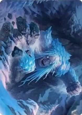 Image of Icehide Troll Art Card (ASKHM-046) - Art Series: Kaldheim