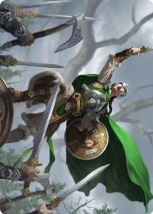 Image of Maja, Bretagard Protector Art Card (ASKHM-061) - Art Series: Kaldheim