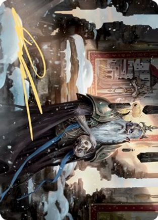 Image of Narfi, Betrayer King Art Card (Gold-Stamped Signature) (ASKHM-062) - Art Series: Kaldheim