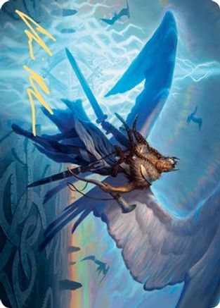 Image of Righteous Valkyrie Art Card (Gold-Stamped Signature) (ASKHM-006) - Art Series: Kaldheim