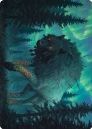 Image of Sarulf, Realm Eater Art Card (ASKHM-065) - Art Series: Kaldheim