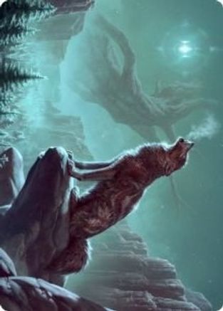 Image of Sarulf's Packmate Art Card (ASKHM-051) - Art Series: Kaldheim