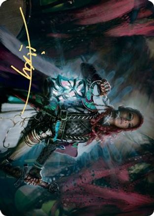 Image of Tergrid, God of Fright Art Card (Gold-Stamped Signature) (ASKHM-027) - Art Series: Kaldheim