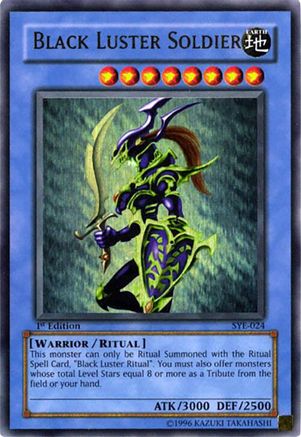 Image of Black Luster Soldier (SYE-024) - Starter Deck: Yugi Evolution 1st Edition