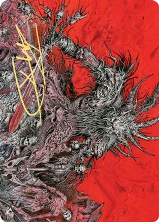 Image of Varragoth, Bloodsky Sire Art Card (Gold-Stamped Signature) (ASKHM-078) - Art Series: Kaldheim