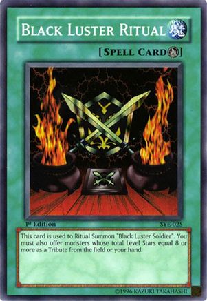 Image of Black Luster Ritual (SYE-025) - Starter Deck: Yugi Evolution 1st Edition
