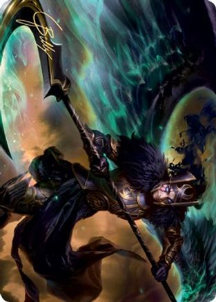 Image of Vengeful Reaper Art Card (Gold-Stamped Signature) (ASKHM-029) - Art Series: Kaldheim