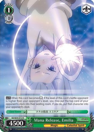 Image of Mana Release, Emilia (RZ/SE35-E12 R) - Re:ZERO: The Frozen Bond