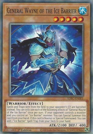 Image of General Wayne of the Ice Barrier (SDFC-EN001) - Structure Deck: Freezing Chains 1st Edition