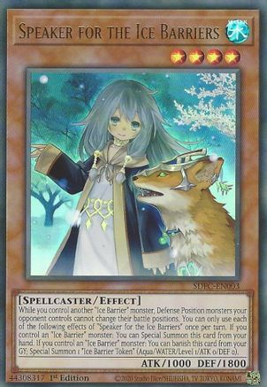 Image of Speaker for the Ice Barriers (SDFC-EN003) - Structure Deck: Freezing Chains 1st Edition