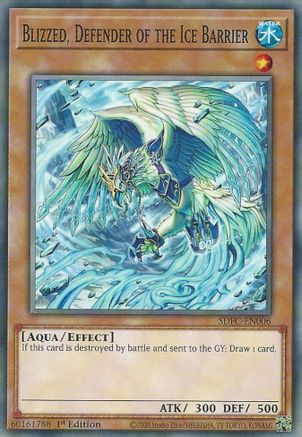 Image of Blizzed, Defender of the Ice Barrier (SDFC-EN006) - Structure Deck: Freezing Chains 1st Edition