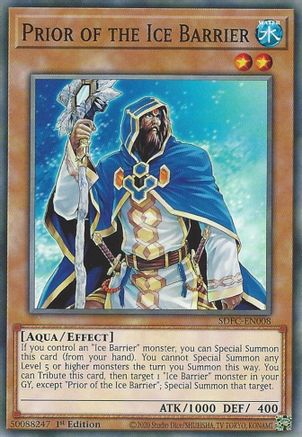 Image of Prior of the Ice Barrier (SDFC-EN008) - Structure Deck: Freezing Chains 1st Edition