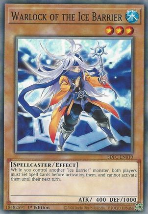 Image of Warlock of the Ice Barrier (SDFC-EN010) - Structure Deck: Freezing Chains 1st Edition