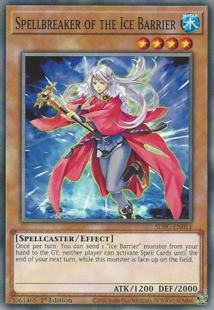 Image of Spellbreaker of the Ice Barrier (SDFC-EN011) - Structure Deck: Freezing Chains 1st Edition