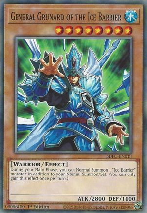 Image of General Grunard of the Ice Barrier (SDFC-EN018) - Structure Deck: Freezing Chains 1st Edition
