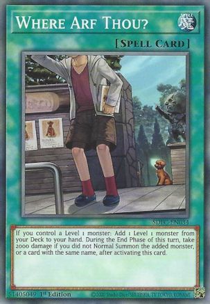 Image of Where Arf Thou? (SDFC-EN034) - Structure Deck: Freezing Chains 1st Edition