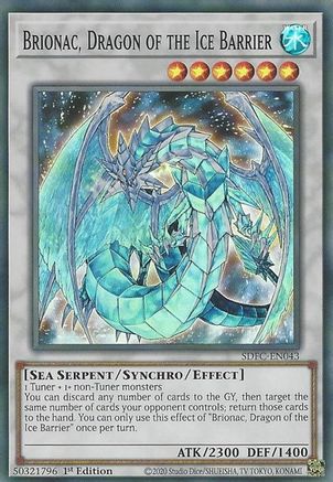 Image of Brionac, Dragon of the Ice Barrier (SDFC-EN043) - Structure Deck: Freezing Chains 1st Edition