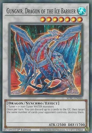 Image of Gungnir, Dragon of the Ice Barrier (SDFC-EN044) - Structure Deck: Freezing Chains 1st Edition