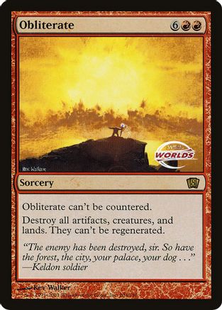 Image of Obliterate (World Championship 2003) (OVER-204) - Oversize Cards