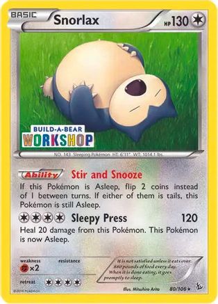Image of Snorlax 080/106  Miscellaneous Cards & Products - Promo