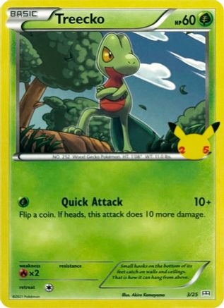 Image of Treecko 003/25  McDonalds 25th Anniversary Promos - Promo
