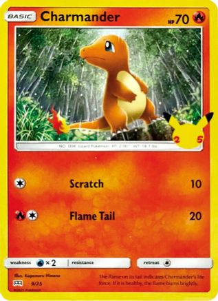 Image of Charmander 009/25  McDonalds 25th Anniversary Promos - Promo
