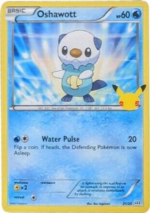Image of Oshawott 021/25  McDonalds 25th Anniversary Promos - Promo