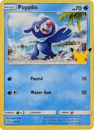 Image of Popplio 023/25  McDonalds 25th Anniversary Promos - Promo
