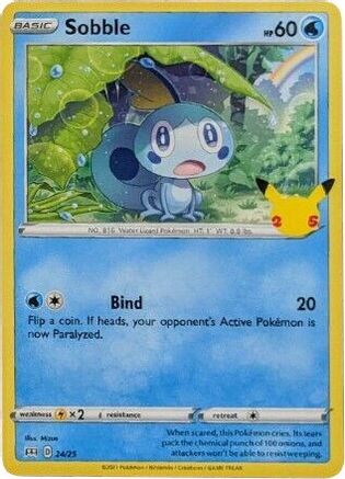 Image of Sobble 024/25  McDonalds 25th Anniversary Promos - Promo